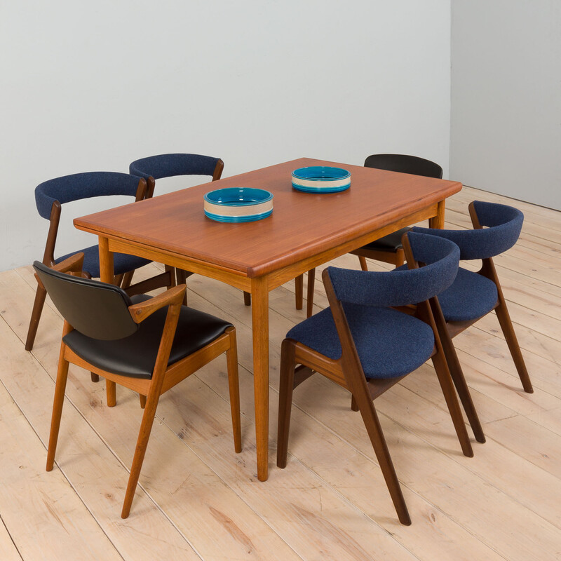 Teak mid century extension dining table by Skovby, Denmark 1960s