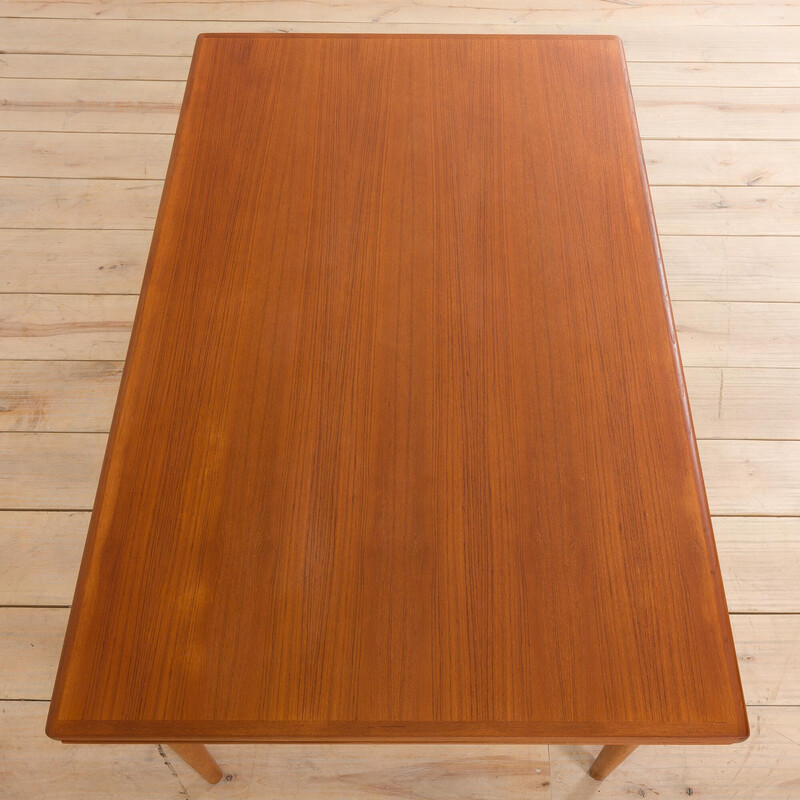 Mesa extensible de teca Skovby vintage, Dinamarca 1960