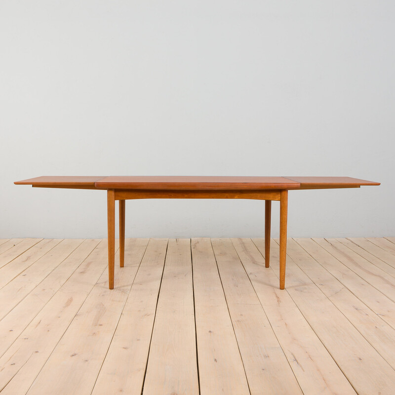 Teak mid century extension dining table by Skovby, Denmark 1960s