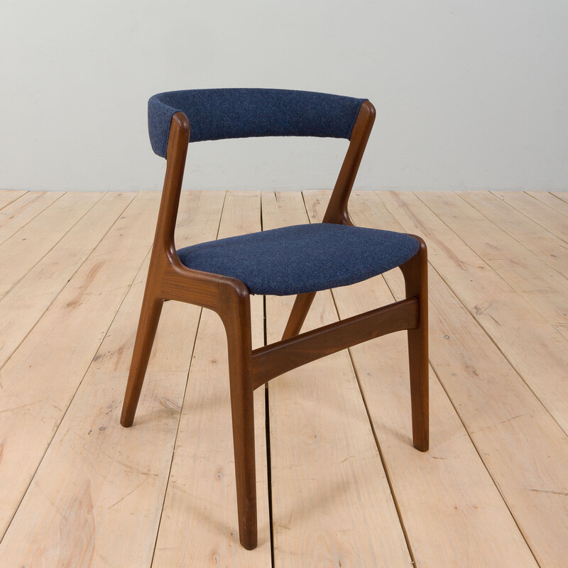 Conjunto de 4 cadeiras de teca vintage Fire de Kai Kristansen para Schou Andersen, Dinamarca Anos 60