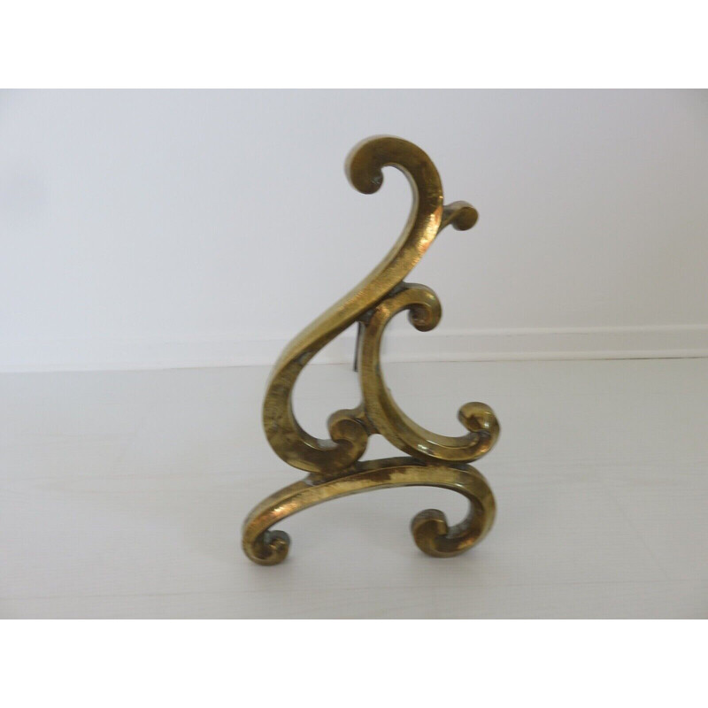 Coppia di grandi candelabri d'epoca in stile Art Nouveau in bronzo