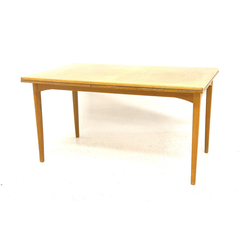 Vintage "Gustavus" oakwood table by Carl Malmsten, Sweden 1960