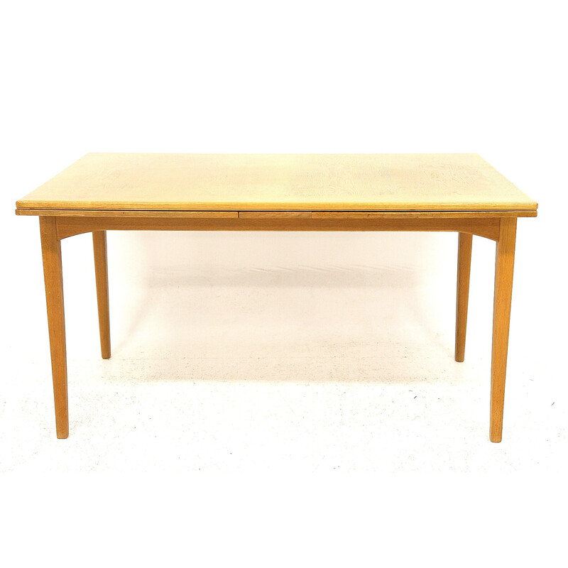 Vintage "Gustavus" oakwood table by Carl Malmsten, Sweden 1960