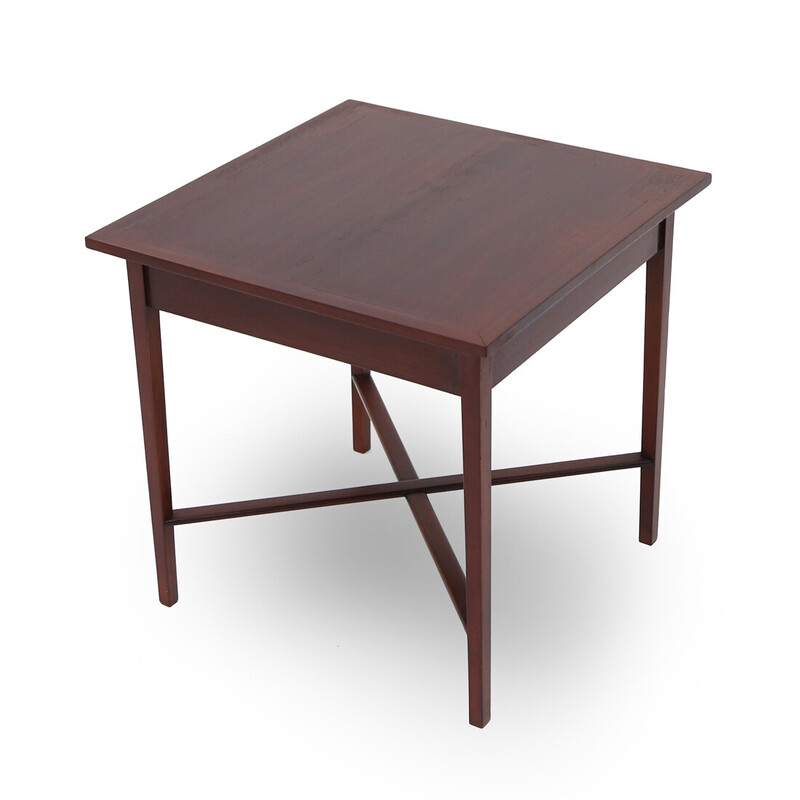 Table carrée vintage en bois, 1940