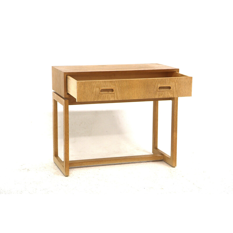 Vintage eikenhouten console, Zweden 1960