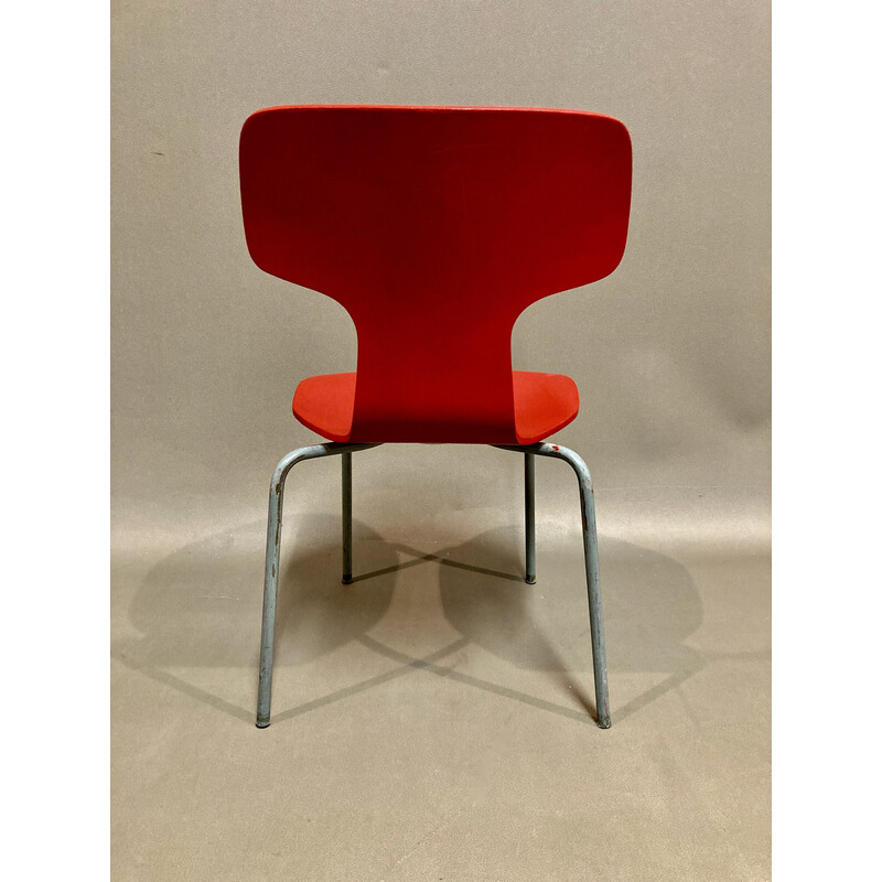 Ensemble de 6 chaises vintage modèle enfant par Arne Jacobsen pour Fritz Hansen, 1960