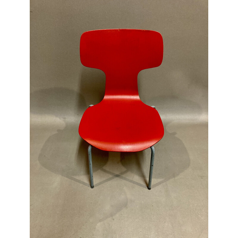 Set van 6 vintage kinderstoelen van Arne Jacobsen voor Fritz Hansen, 1960