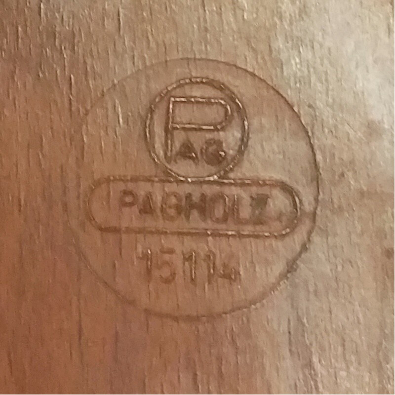 Chaise d'école "15114" Pagholz Flötotto en contreplaqué et en bois, Adam STEGNER  - 1950
