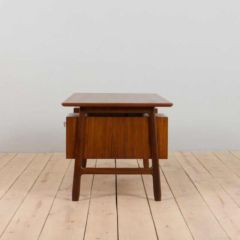 Vintage rosewood desk model 75 by Gunni Omann Jun, Denmark 1950s