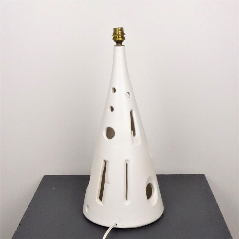 Big Vallauris ceramic lamp, Jacques LIGNIER - 1950s