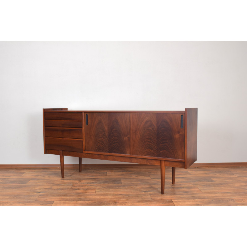 Mid-century Polish walnut sideboard by Bytomskie Fabryki Mebli, 1960s