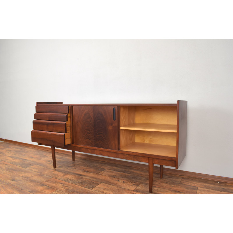 Mid-century Polish walnut sideboard by Bytomskie Fabryki Mebli, 1960s