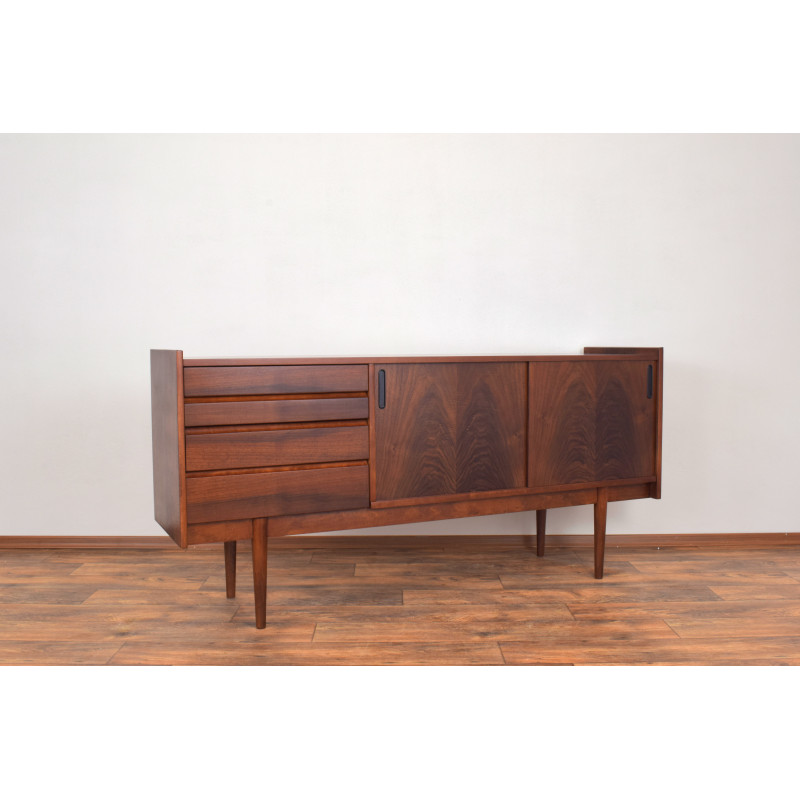 Mid-century Polish walnut sideboard by Bytomskie Fabryki Mebli, 1960s