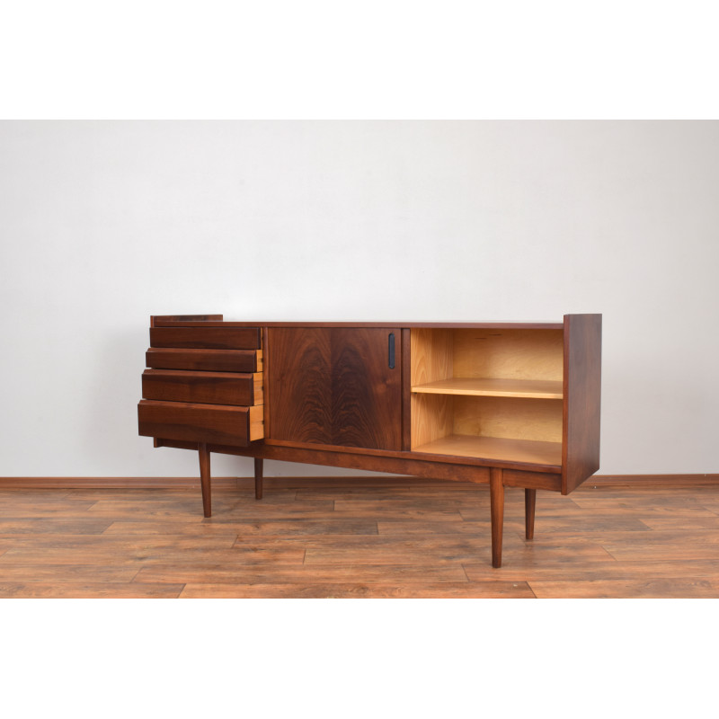 Mid-century Polish walnut sideboard by Bytomskie Fabryki Mebli, 1960s