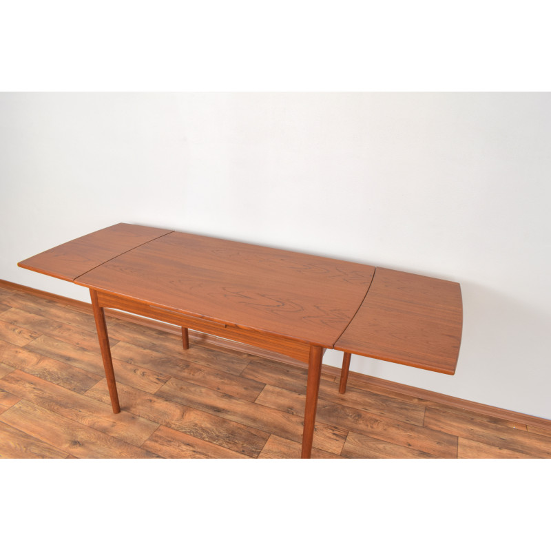 Mesa extensible de teca danesa vintage, 1960