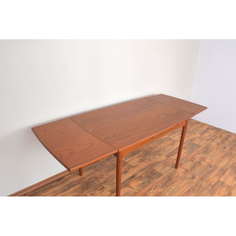 Mid-century Danish teak extendable dining table, 1960s