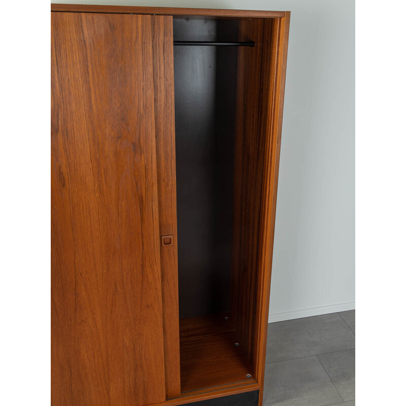 Vintage cabinet in teak veneer with two sliding doors by Domino Møbler, Denmark 1960s