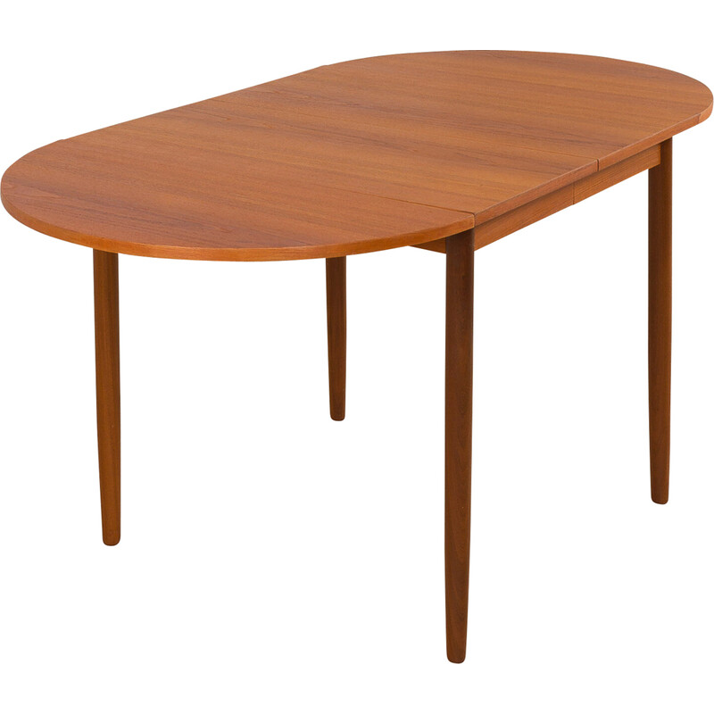 Mesa extensível de teca dinamarquesa Vintage, 1960