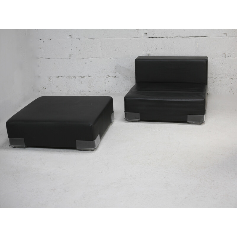 Sofá modular de 2 lugares modelo "Plastics" de Piero Lissoni, Itália 2005