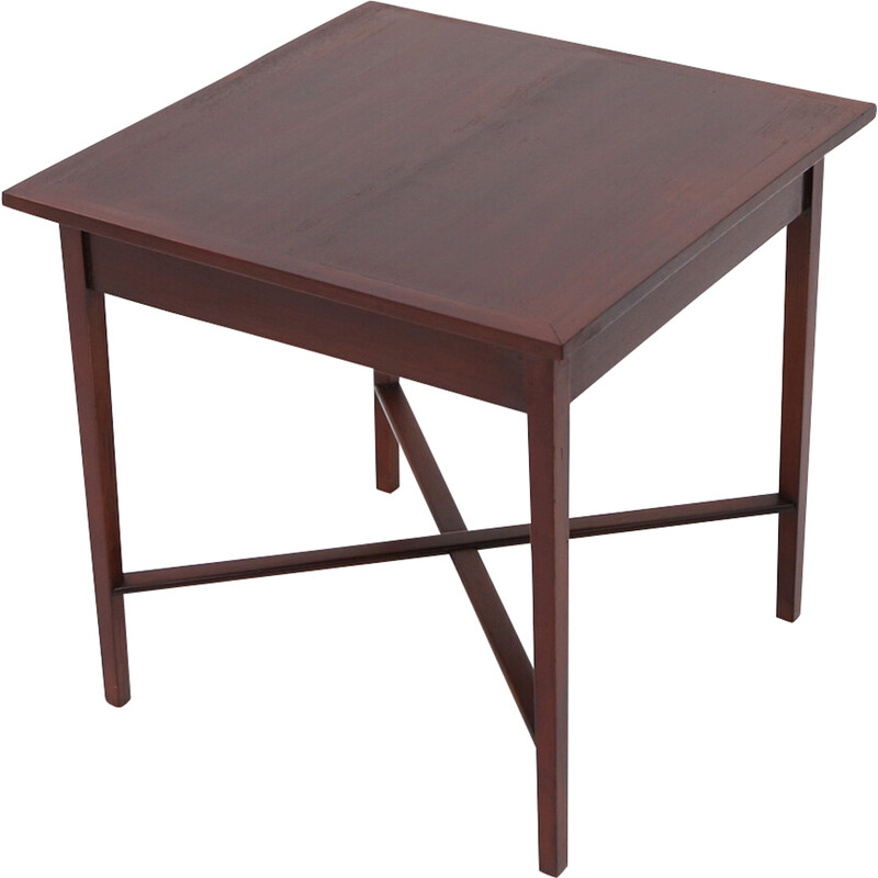 Mesa cuadrada de madera de época, 1940