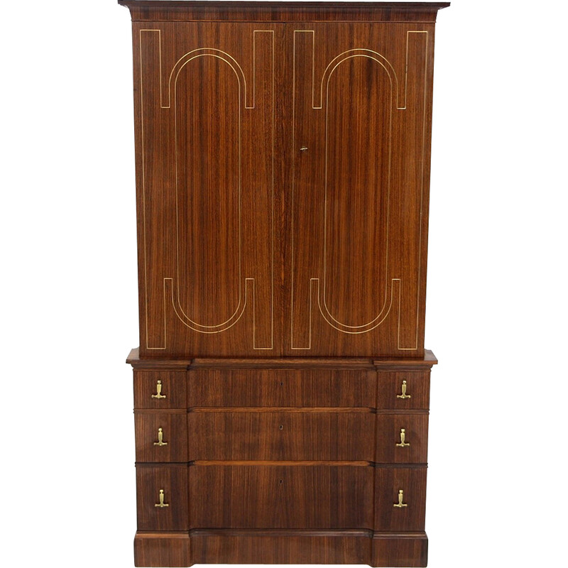 Vintage rosewood cabinet by A. Bäck for Eksjö, Sweden 1950