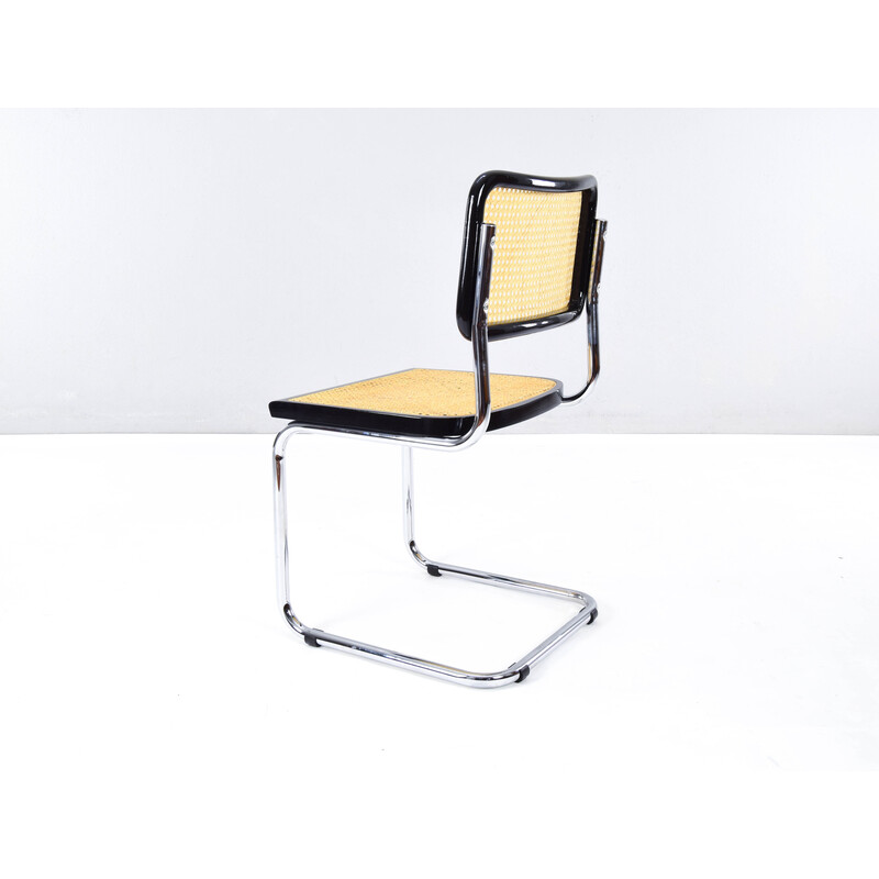 Set van 4 vintage Italiaanse B32 fauteuils van Marcel Breuer voor Cesca, 1970