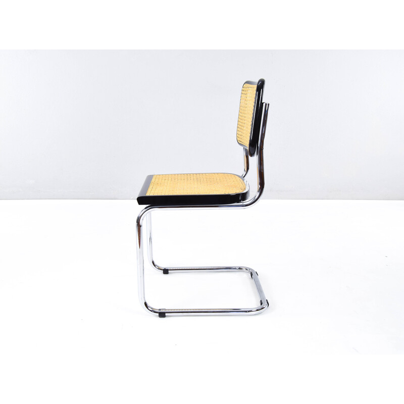 Ensemble de 4 fauteuils B32 italiens vintage par Marcel Breuer pour Cesca, 1970