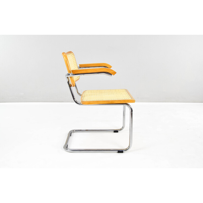 Set of 4 mid-century Italian B64 chairs by Marcel Breuer for Cesca, 1970s