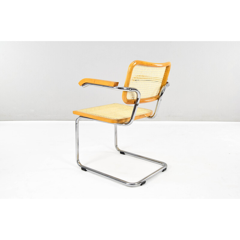 Set of 4 mid-century Italian B64 chairs by Marcel Breuer for Cesca, 1970s