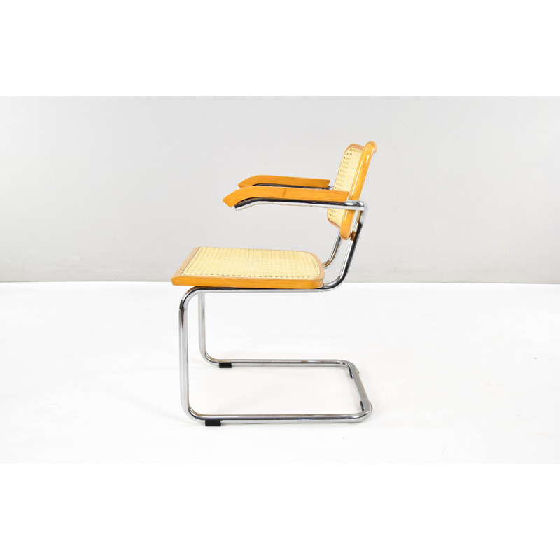 Juego de 4 sillas italianas vintage B64 de Marcel Breuer para Cesca, 1970