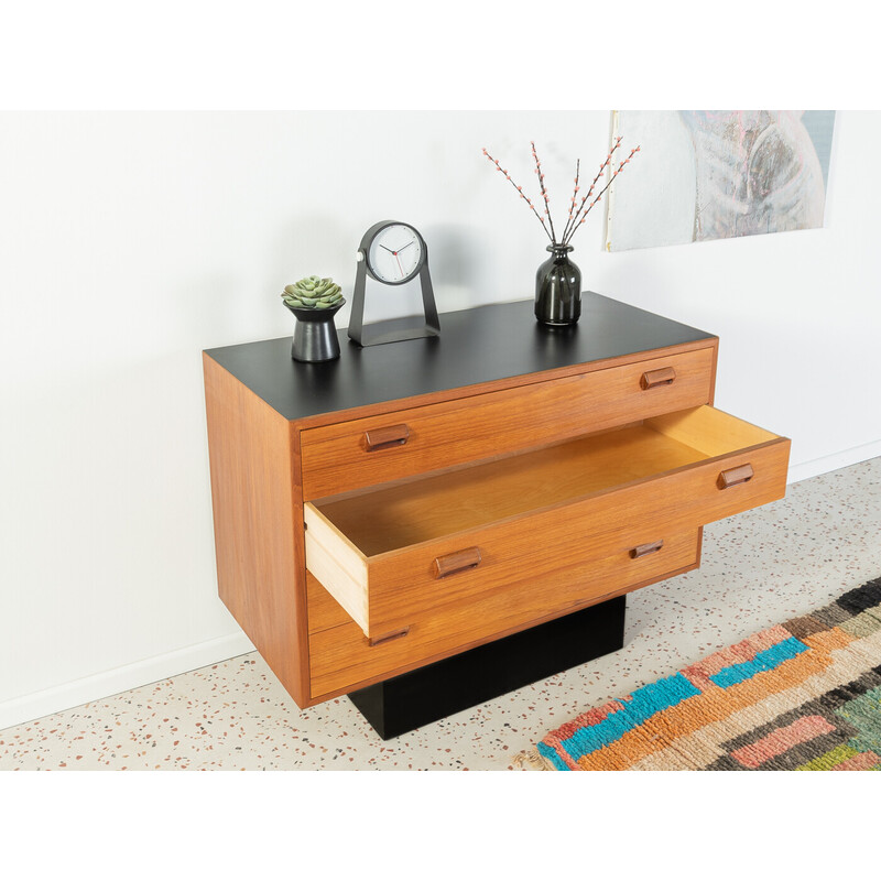 Vintage chest of drawers in teak veneer by Børge Mogensen for Søborg Møbler, Denmark 1960s