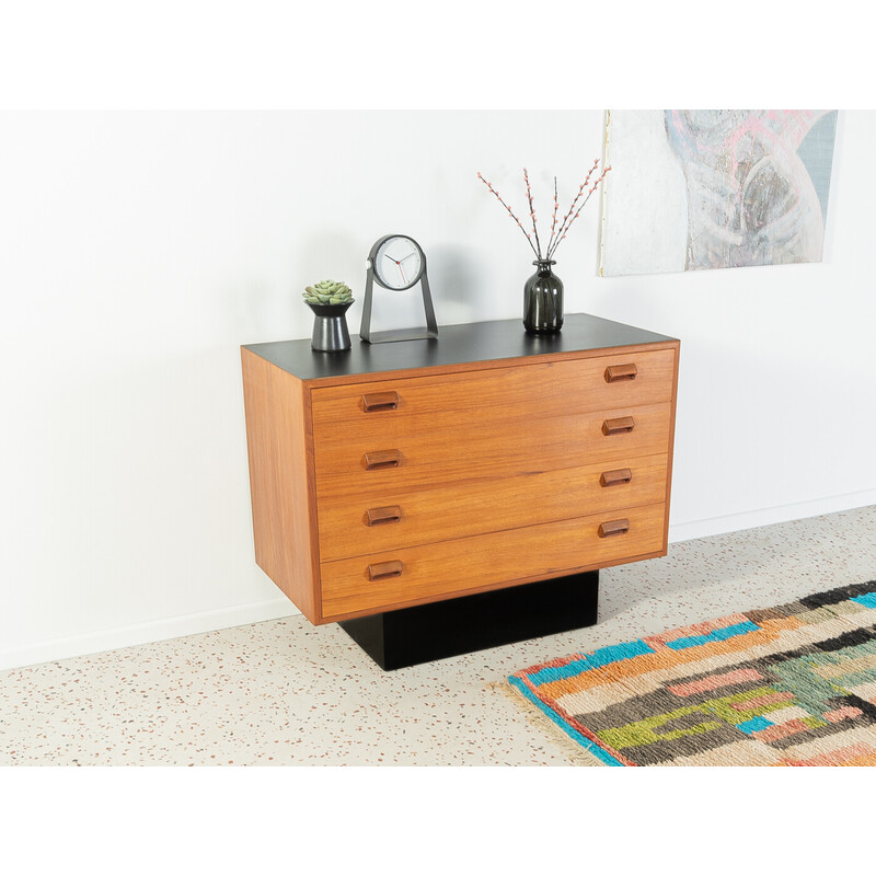 Vintage chest of drawers in teak veneer by Børge Mogensen for Søborg Møbler, Denmark 1960s