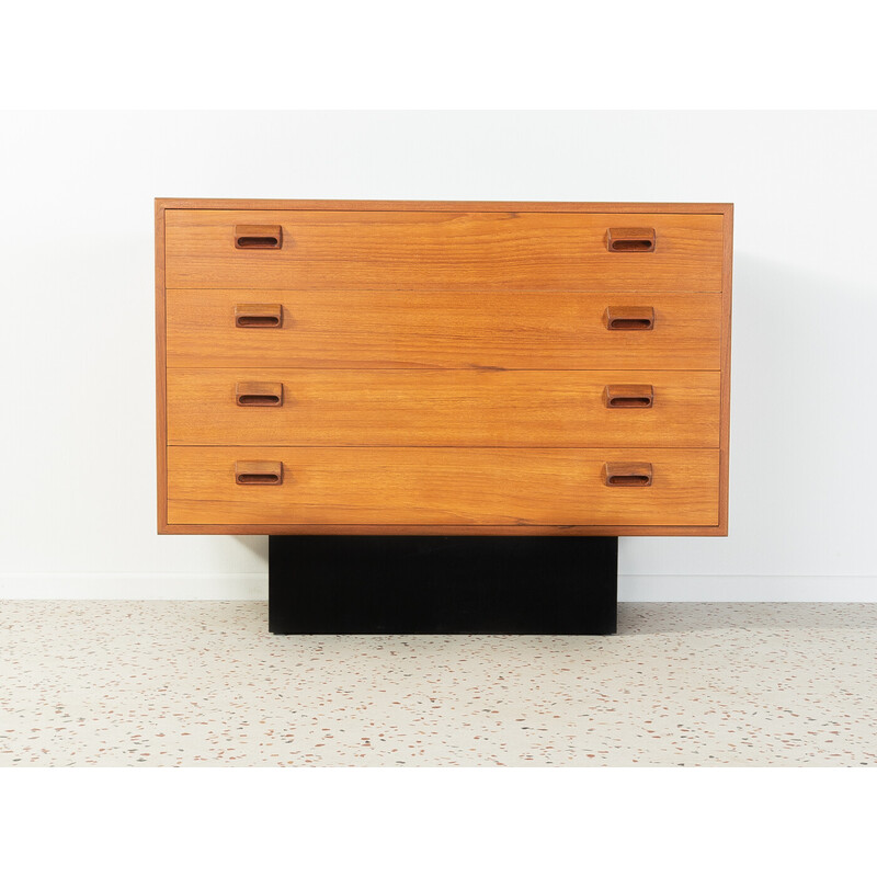 Vintage chest of drawers in teak veneer by Børge Mogensen for Søborg Møbler, Denmark 1960s