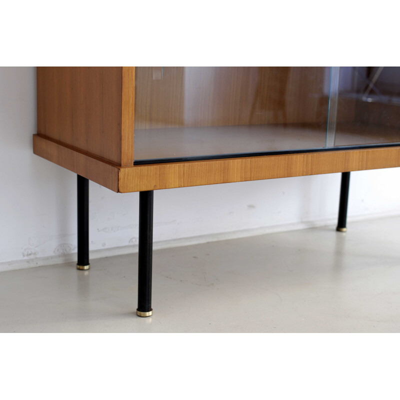 "Monaco" wood sideboard with metal feet, Gérard GUERMONPREZ - 1950s