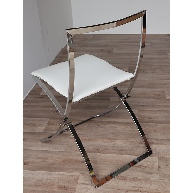 "Luisa" vintage folding chair by Marcello Cuneo for Mobel, 1970