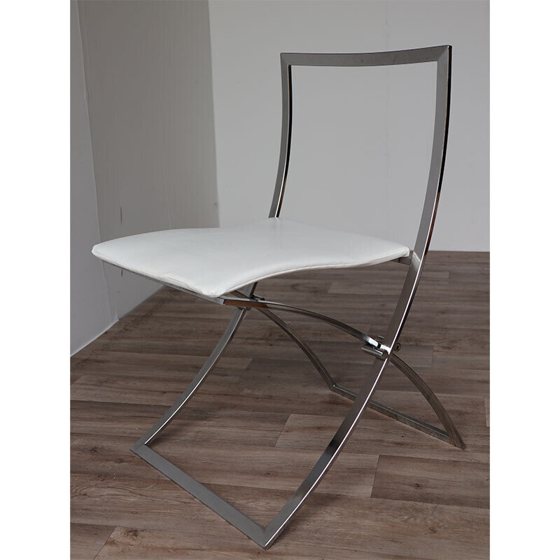 "Luisa" vintage folding chair by Marcello Cuneo for Mobel, 1970