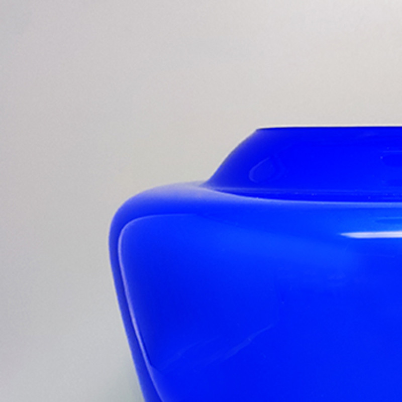 Vintage blue vase in Murano Glass by Carlo Nason, Italy 1960s
