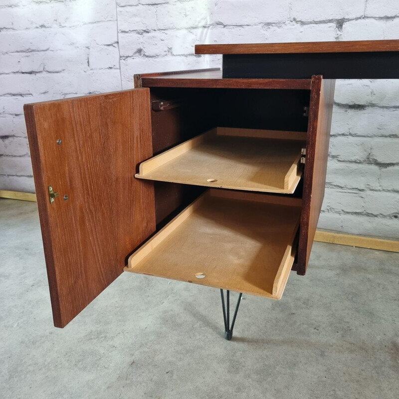 Vintage teak desk by Cees Braakman for Pastoe, 1950-1960s