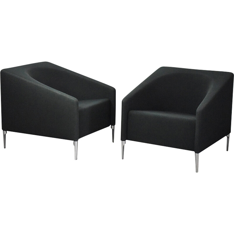 Pair of vintage armchairs model Seven by Michiel van der Kley for Artifort, Netherlands 2000s