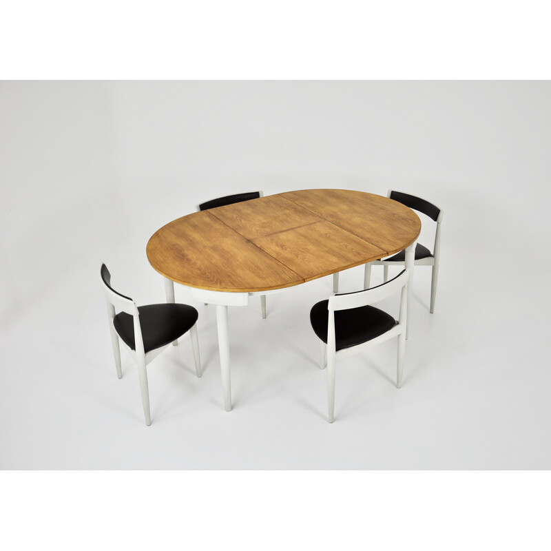 Vintage dining set by Hans Olsen for Frem Røjle, 1960