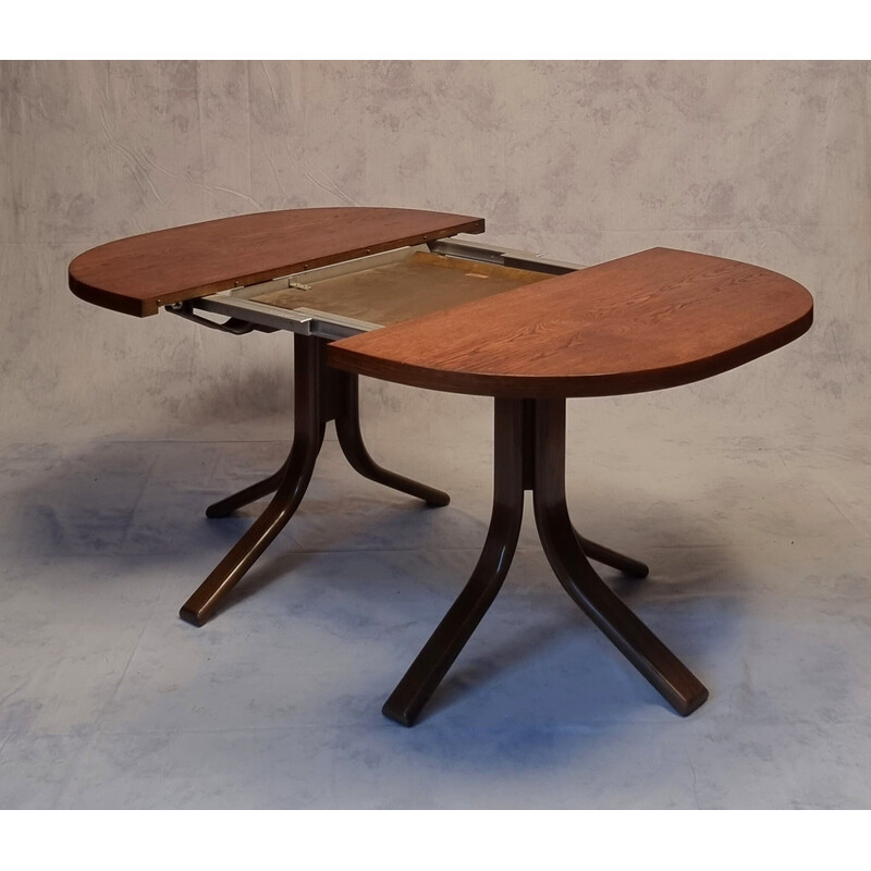 Mesa de roble vintage de Bruno Rey para Dietiker, 1970