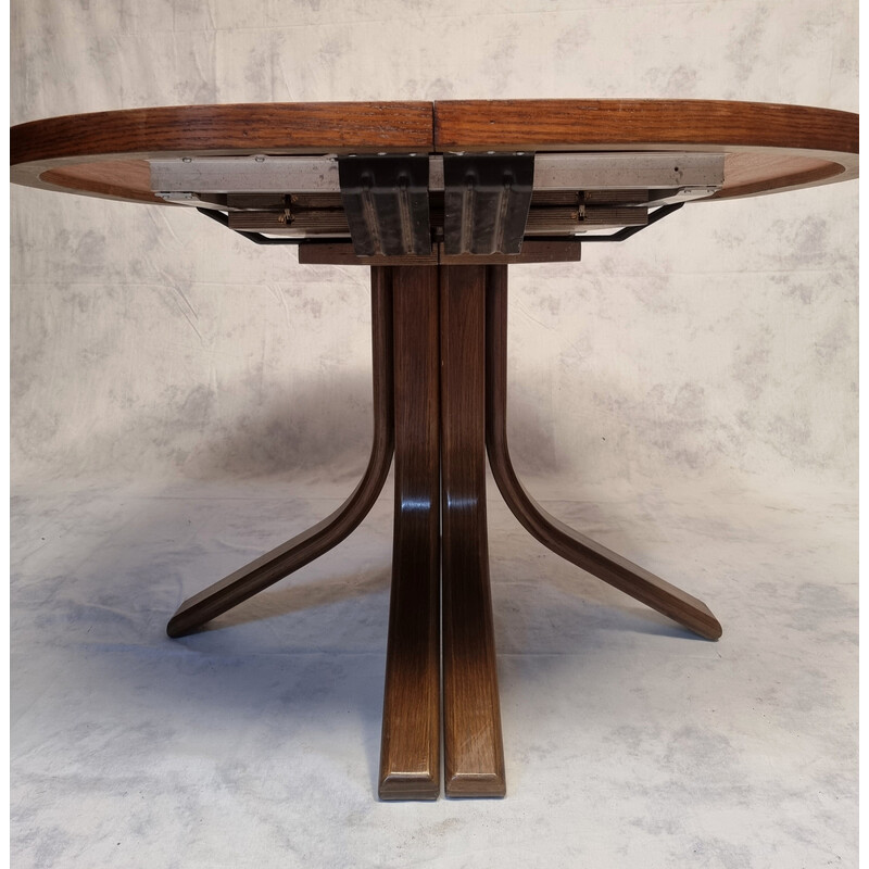 Vintage oakwood table by Bruno Rey for Dietiker, 1970