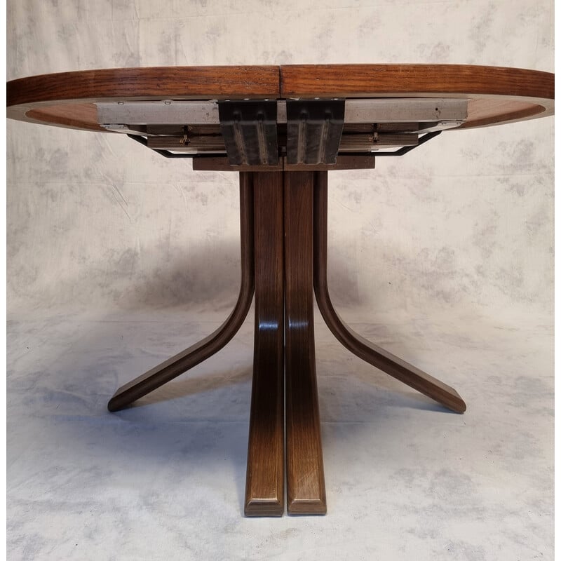 Vintage eiken tafel van Bruno Rey voor Dietiker, 1970