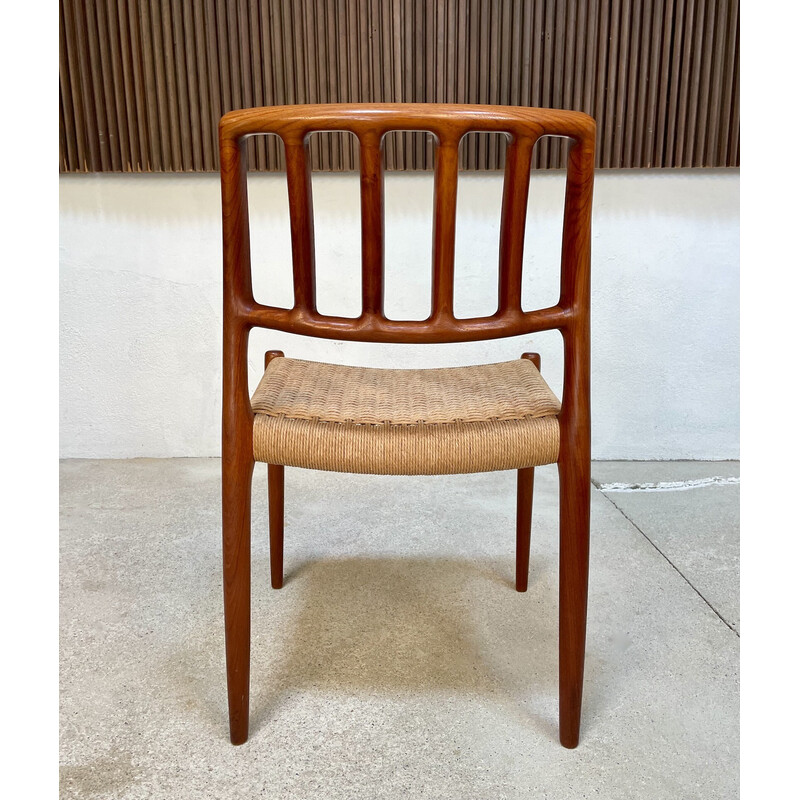 Set of 4 vintage Danish dining chairs "Model No. 83" by Niels O. Møller for J.L. Møllers Møbelfabrik, 1970s