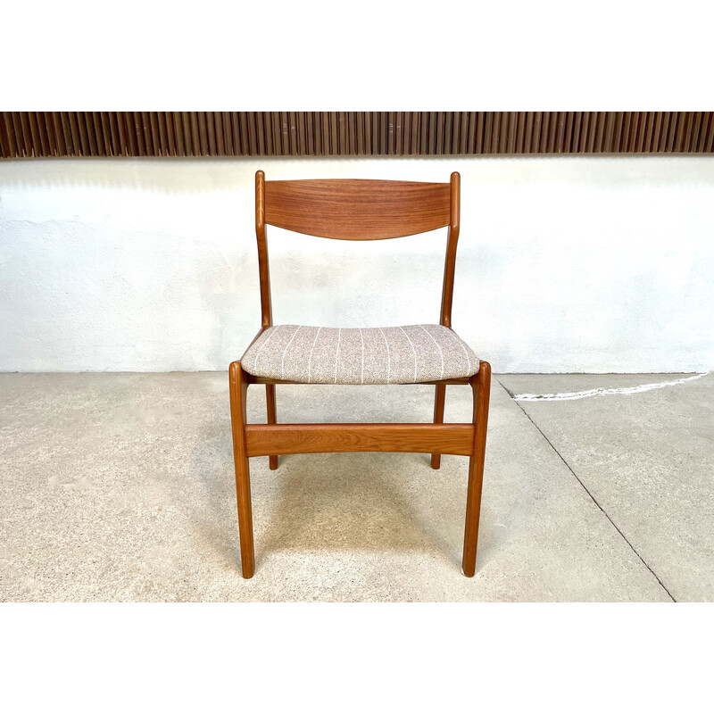 Mid century set of 4 danish teak chairs by Erik Buch for O.d. Møbler, 1960s