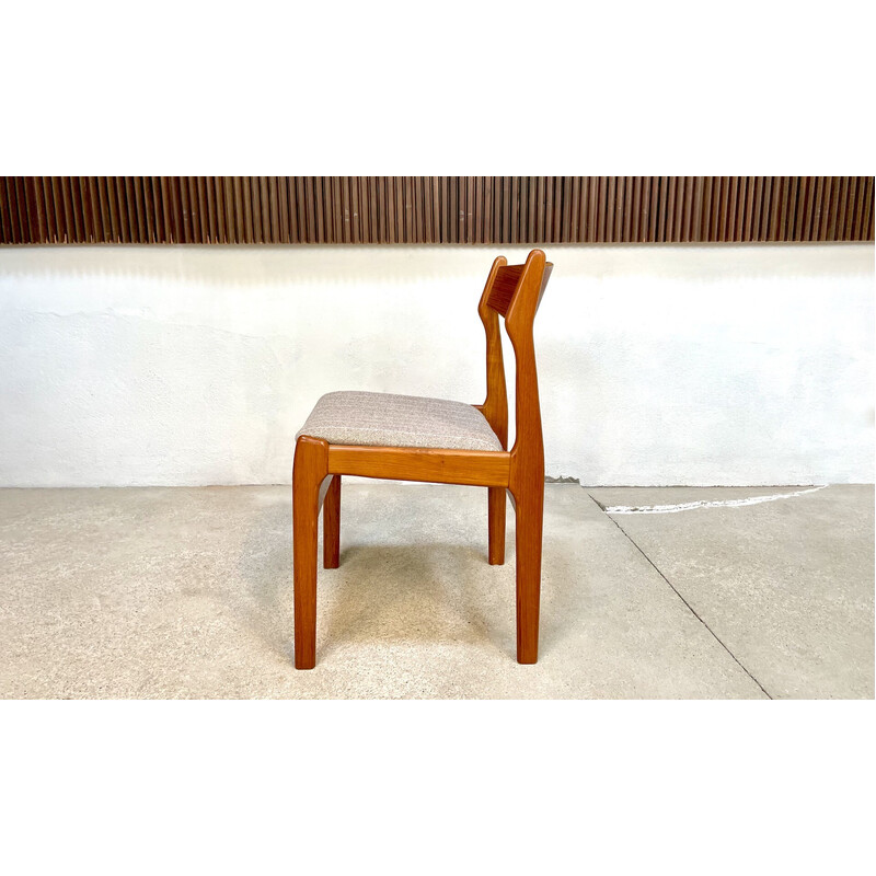 Mid century set of 4 danish teak chairs by Erik Buch for O.d. Møbler, 1960s