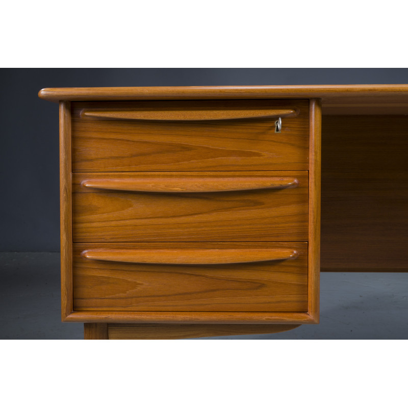 Scrivania danese vintage in teak di Svend Madsen per Falster, 1970