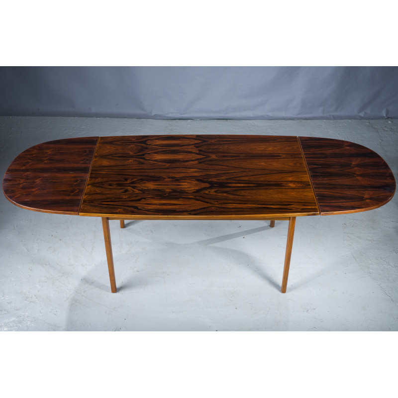 Vintage danish rosewood extendable table, 1960s