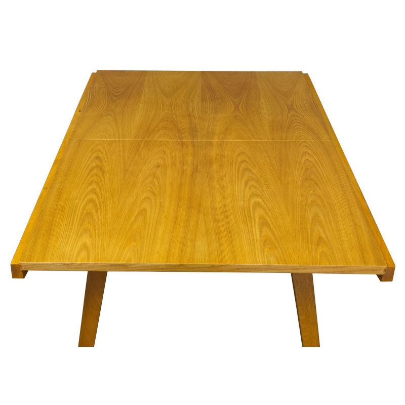 Table extensible vintage en bois de frêne par Frantisek Jirak, 1960