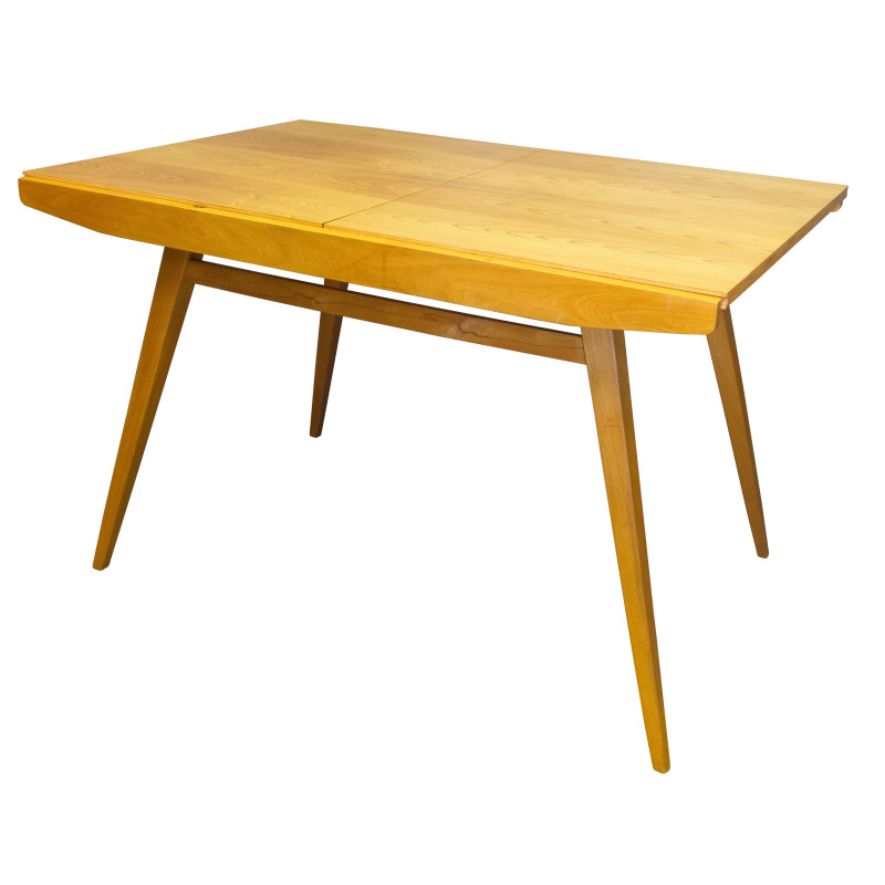 Mesa extensible de madera de fresno vintage de Frantisek Jirak, 1960